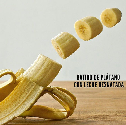 batido-platano batido de plátano